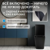 Унитаз ABBER Rechteck AC1210TMB компакт черный матовый, безободковый, смыв торнадо