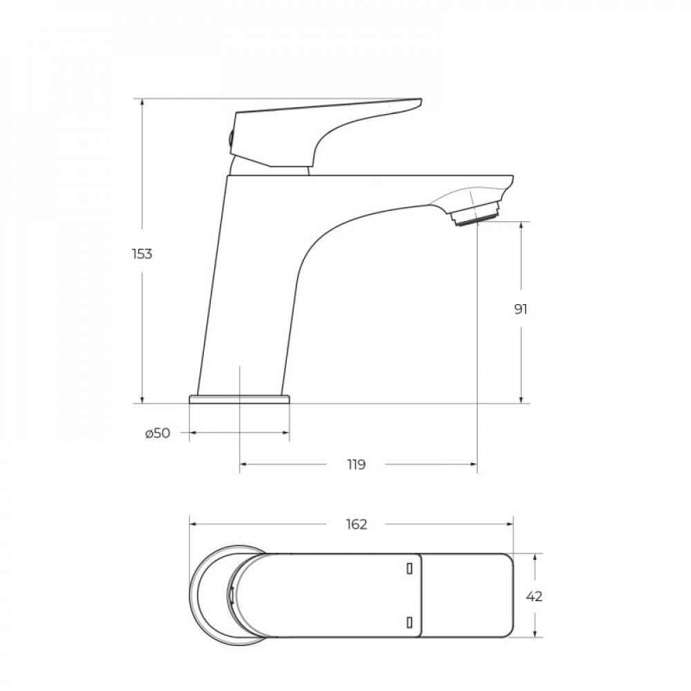 Смеситель для раковины BelBagno MARINO-LVM-CRM-W0