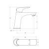 Смеситель для раковины BelBagno MARINO-LVM-CRM-W0
