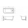 Ванна акриловая угловая BelBagno BB712