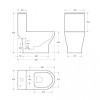 Унитаз-моноблок безободковый с сиденьем Belbagno LOUNGE