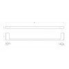 Полотенцедержатель 60 см CEZARES SLIDER-TH-60