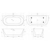 Ванна акриловая пристенная BelBagno BB710