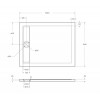 Акриловый поддон BELBAGNO TRAY-BB-DUE-AH-4-W0