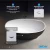Акриловая ванна ABBER AB9207MB черная матовая