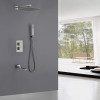 Душевая система ABBER Daheim AF8250SP скрытого монтажа с изливом, термостат, сатин