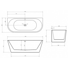 Акриловая ванна ABBER AB9216-1.5 белая