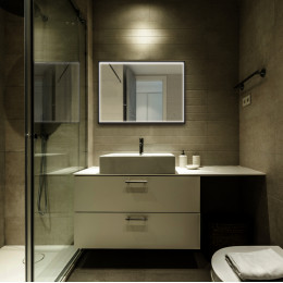 Зеркало ABBER See AG6110SCL-0.8 с подсветкой, бесконтактный выключатель, диммер, черный