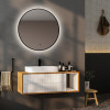 Зеркало ABBER Mond AG6204SCB-0.77 с подсветкой, бесконтактный выключатель, диммер, черный