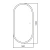 Зеркало ABBER Kontur AG6303S-1.0 с подсветкой, сенсорный выключатель, диммер