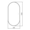 Зеркало ABBER Kontur AG6303SL-1.2 с подсветкой, сенсорный выключатель, диммер