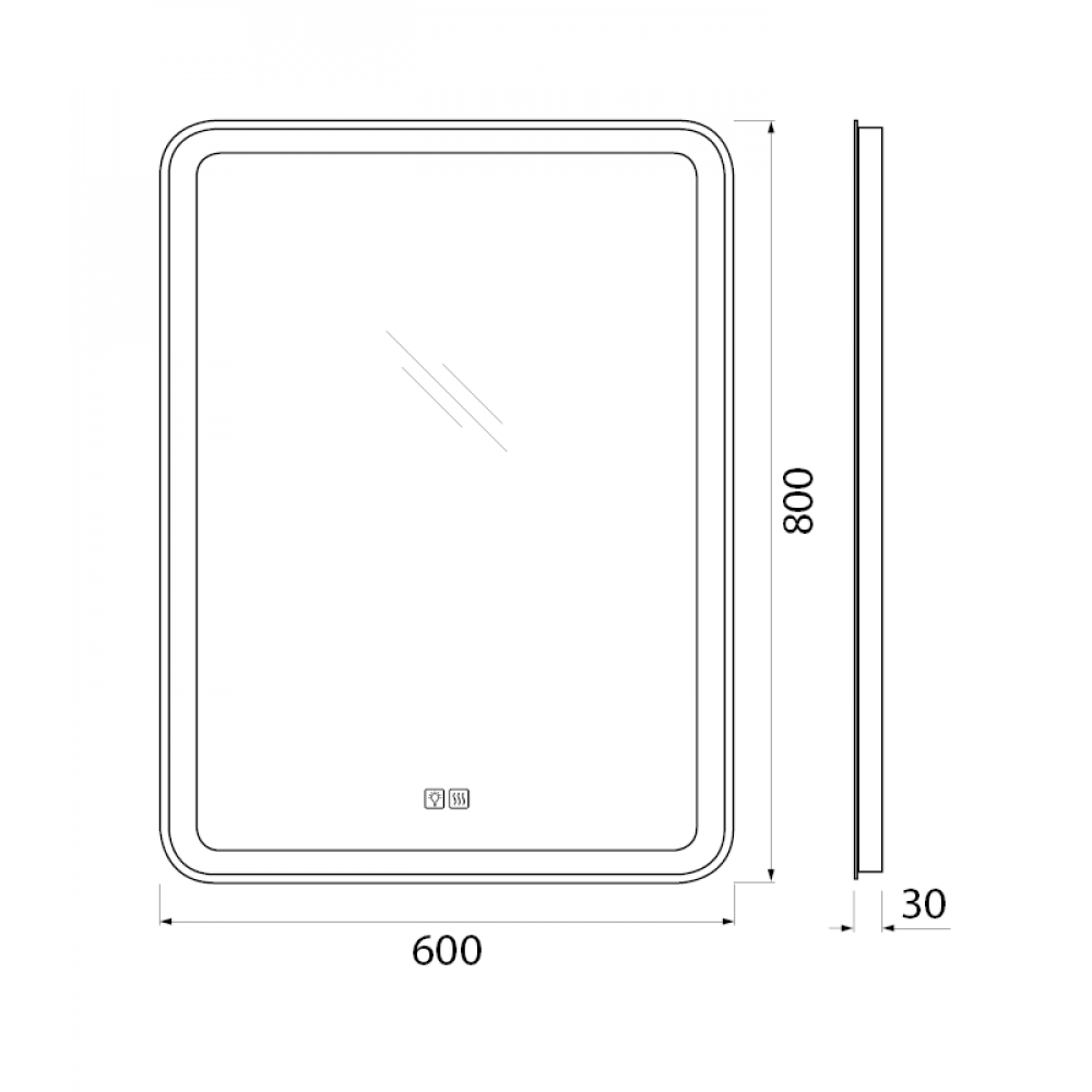 Зеркало BelBagno SPC-MAR