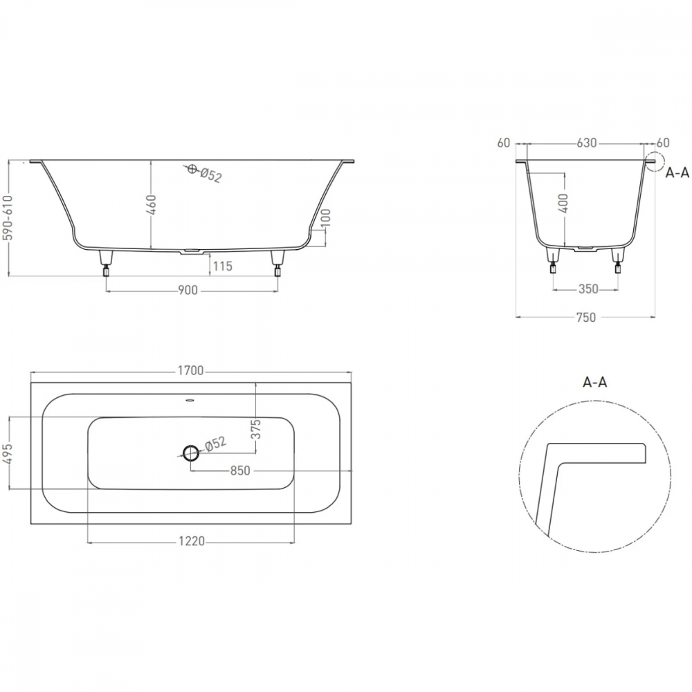 ORLANDA AXIS 170x75