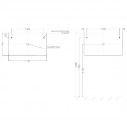 Зеркало для ванной OMBRA с LED подсветкой