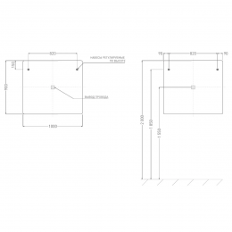 Зеркало для ванной OMBRA с LED подсветкой
