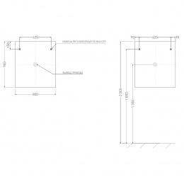 Зеркало для ванной OMBRA с LED подсветкой