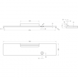 Полка для ванны GABBIANO