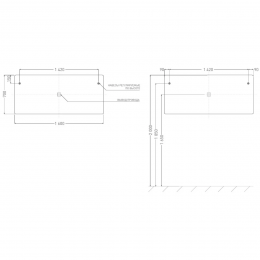 Зеркало для ванной OMBRA с LED подсветкой