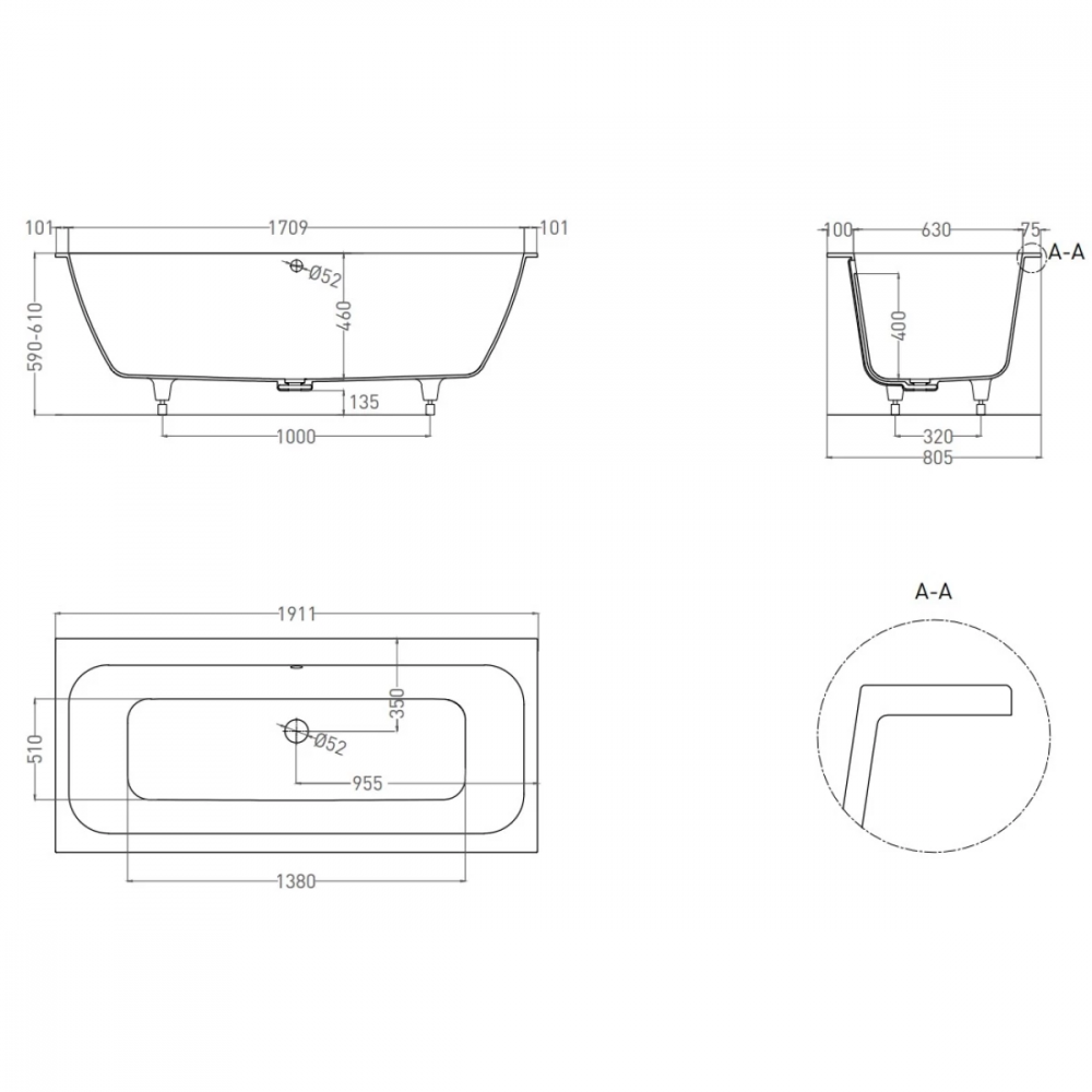 ORLANDA AXIS 190x80