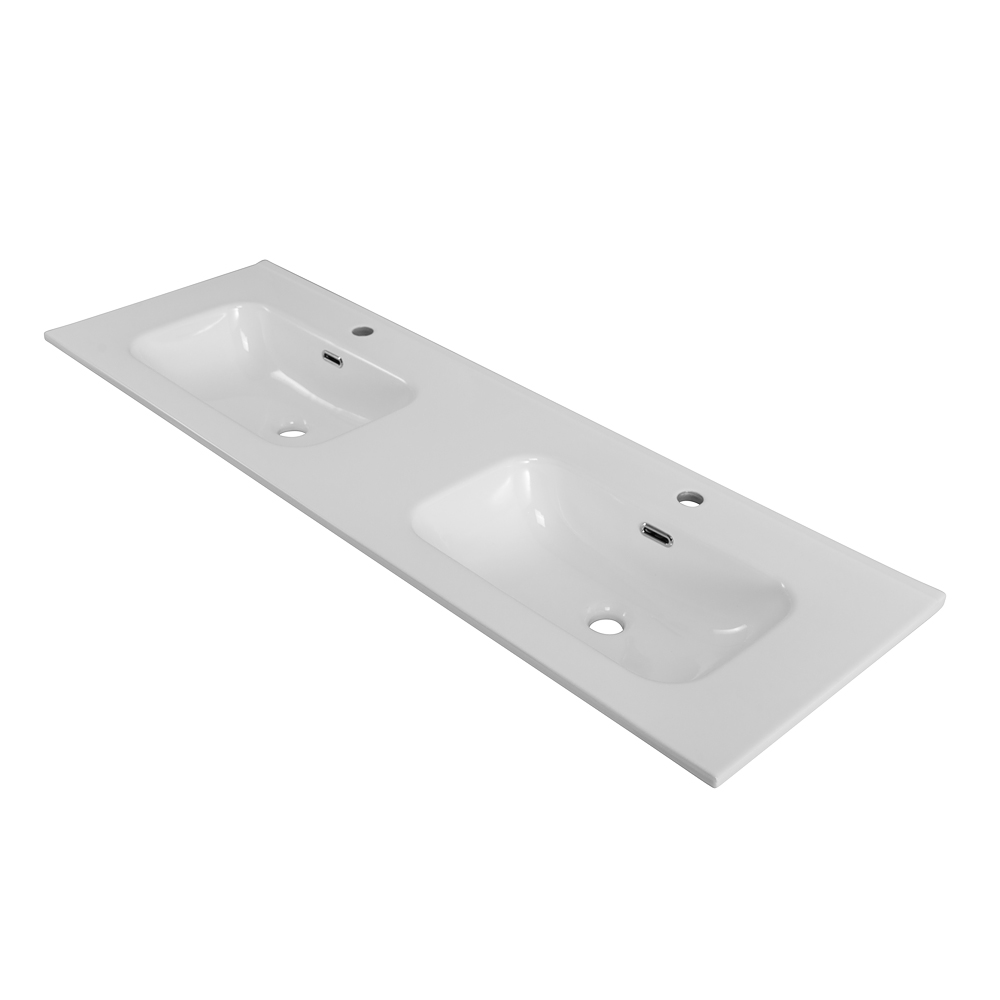 Мебель для ванной комнаты BELBAGNO KRAFT-1200, 1400 с четырьмя ящиками и двойной раковиной