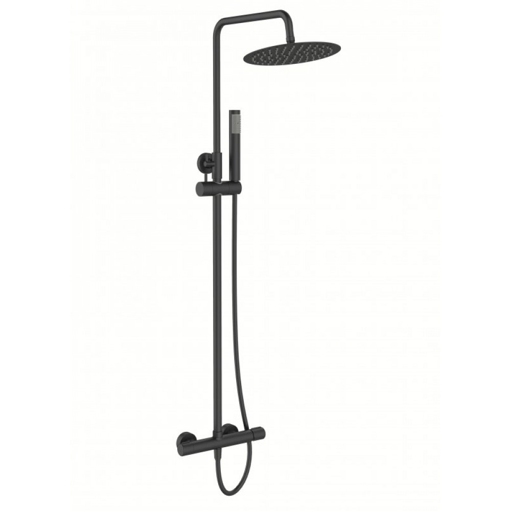 Душевая стойка со смесителем для верхнего и ручного душа BELBAGNO UNO-DOCM