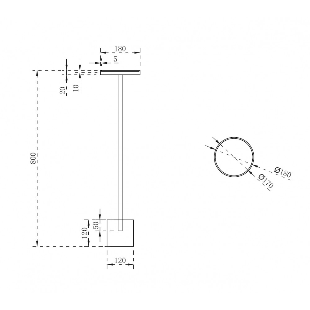 Стойка для ванной комнаты ABBER Stein AS1634 белая матовая