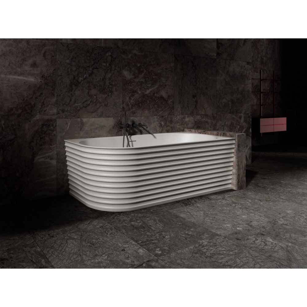 Ванна из искусственного камня ABBER Stein AS9651 R белая матовая