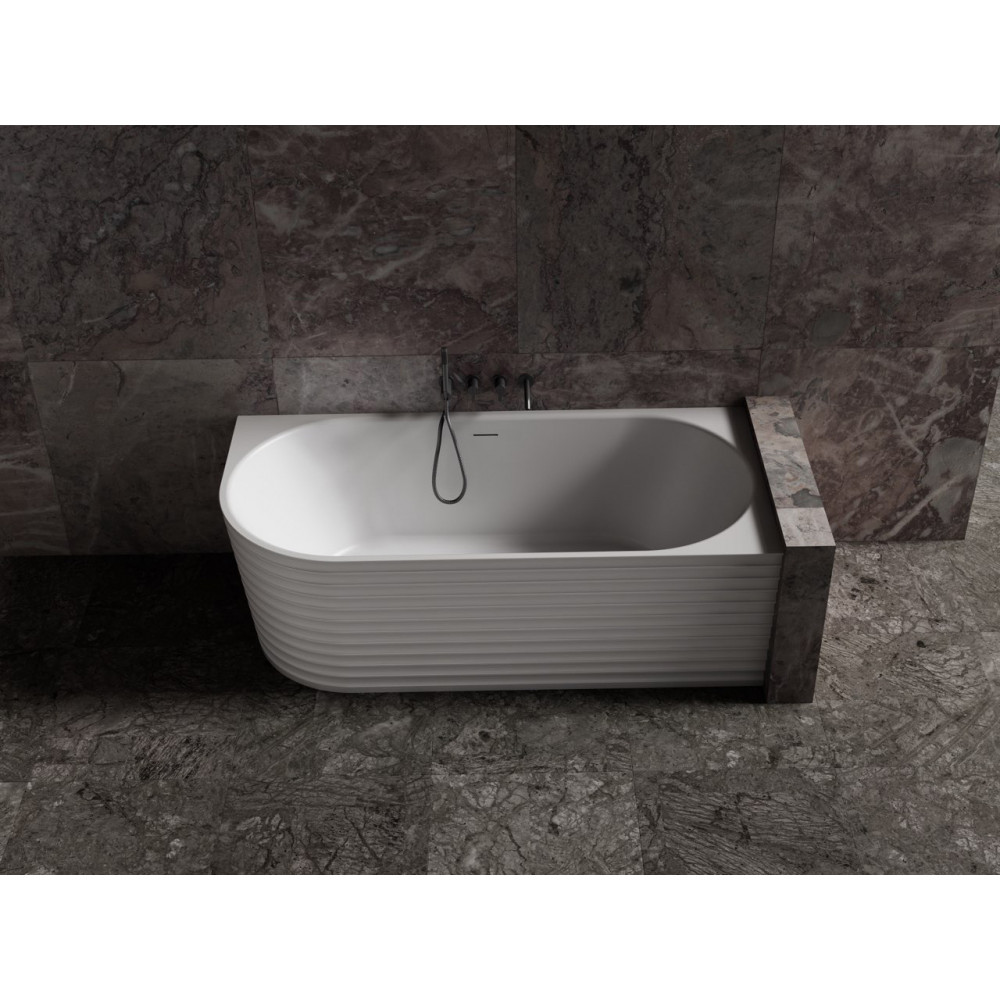 Ванна из искусственного камня ABBER Stein AS9651 R белая матовая