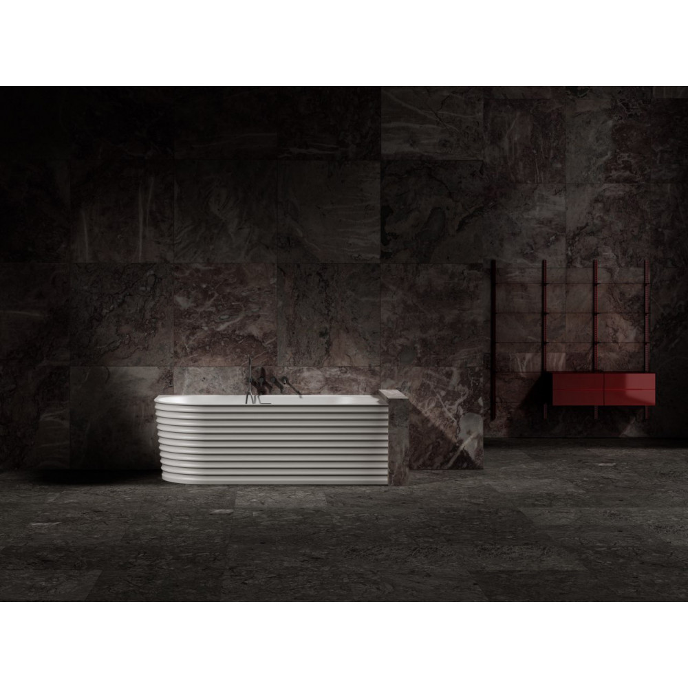 Ванна из искусственного камня ABBER Stein AS9651 R белая матовая