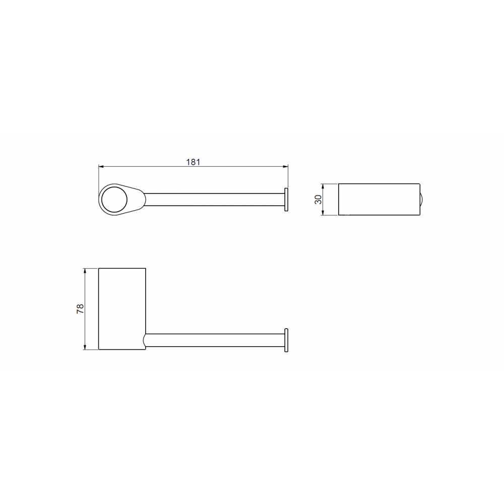 Держатель туалетной бумаги ART&MAX VERONA PUSH  AM-M-033-CR
