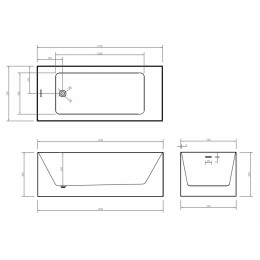 Акриловая ванна ABBER AB9274-1.7 белая