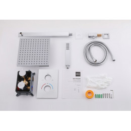 Душевая система ABBER Weiss Insel AF8051 скрытого монтажа без излива, термостат, хром