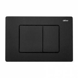 Комплект подвесной унитаз ABBER Bequem AC1100MB черный матовый с инсталляцией AC0105 и кнопкой AC0120MB черная матовая