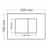 Комплект подвесной унитаз ABBER Bequem AC1100MB черный матовый с инсталляцией AC0105 и кнопкой AC0120MB черная матовая