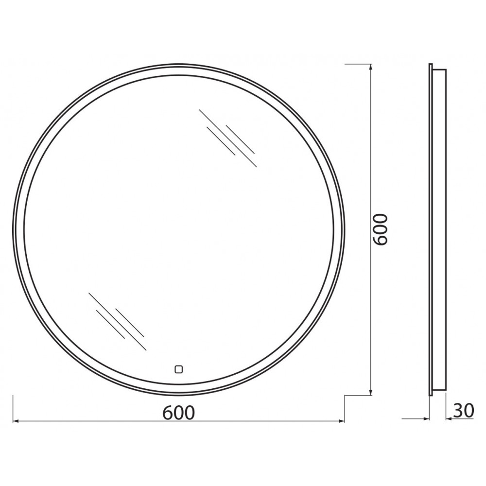 Зеркало BelBagno SPC-RNG-LED