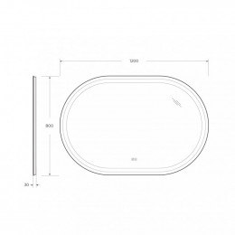 Зеркало GIUBILEO CEZARES со встроенной подсветкой, сенсорным выключателем и подогревом