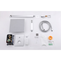 Душевая система ABBER Weiss Insel AF8018 скрытого монтажа без излива, хром