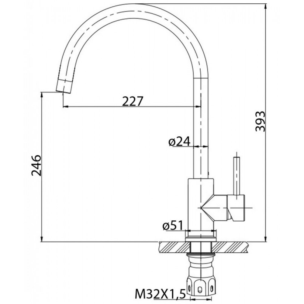 Смеситель для кухни BELBAGNO ARMONICA ARM-LAM-IN