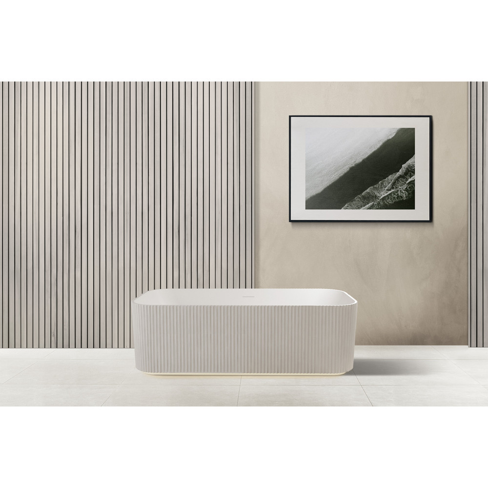 Ванна из искусственного камня ABBER Stein AS9663 белая матовая