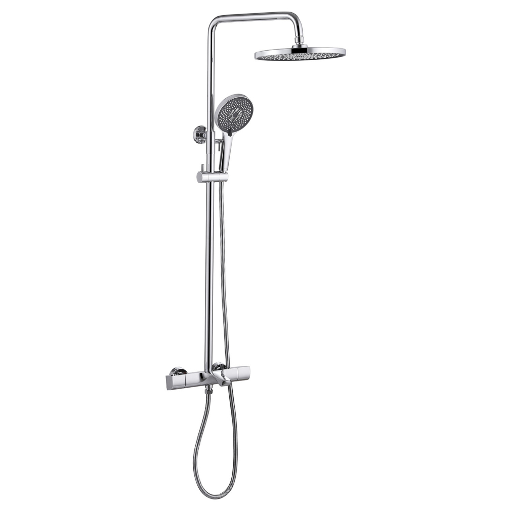 Душевая стойка с термостатом, с изливом, хром, ABBER Thermostat AF8516