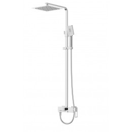 Душевая стойка со смесителем для верхнего и ручного душа BELBAGNO LUCE LUC-VSCM