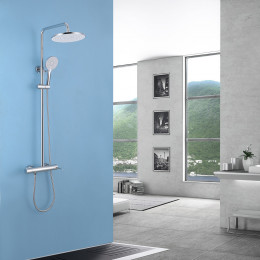 Душевая стойка с изливом, хром, ABBER Emotion AF8816