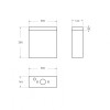 Унитаз-компакт безободковый со смывом TORNADO BelBagno LUCE-TOR