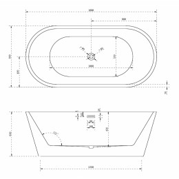 Акриловая ванна ABBER AB9203-1.6 белая