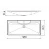 Мебель для ванной комнаты BELBAGNO ACQUA-900-2C-SO