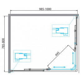 Душевой уголок BELBAGNO DUE-AH-2