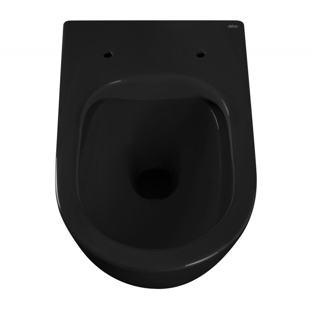 Унитаз ABBER Bequem AC1103MB подвесной черный матовый, безободковый