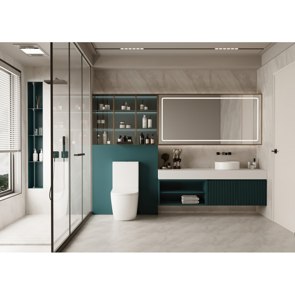 Унитаз ABBER Bequem AC1110 компакт белый, безободковый