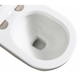 Унитаз ABBER Bequem AC1114P приставной белый с импульсным смывом