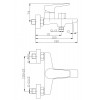 Смеситель для ванны и душа BELBAGNO ANCONA-VAS-CRM